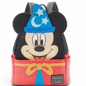 New Loungefly Sorcerer Mickey Mouse Mini Backpack – Fantasia 85th Anniversary